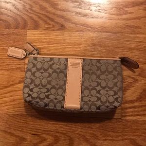 Coach zipper baggie / make up pouch
